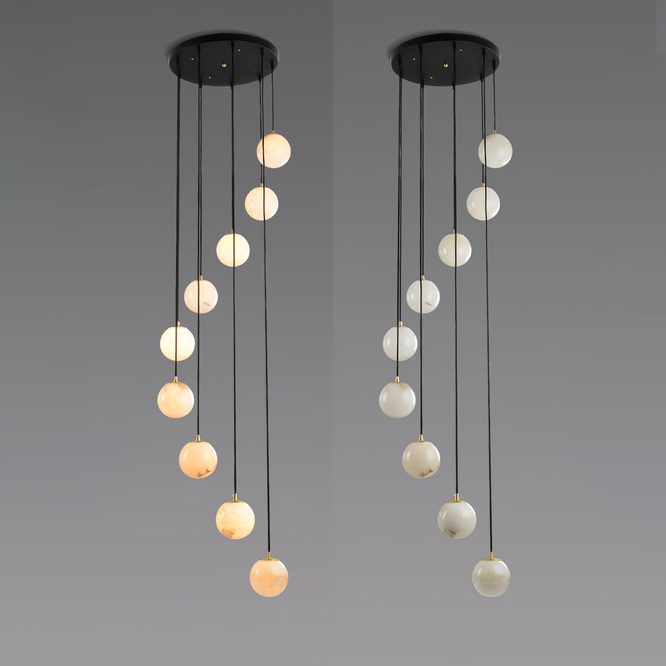 Ilaria Alabaster Pendant Light Chandelier - Blowlighting