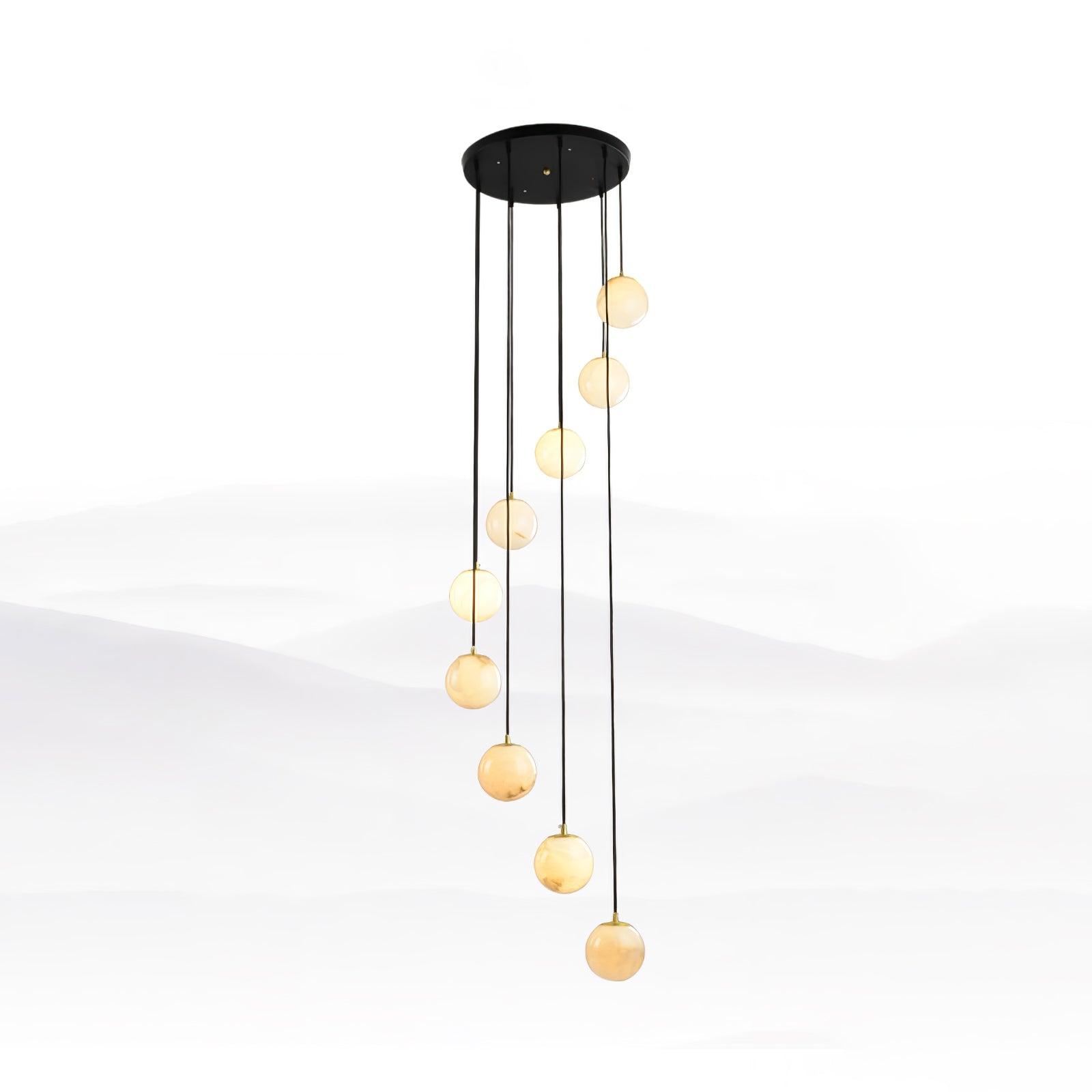 Ilaria Alabaster Pendant Light Chandelier - Blowlighting
