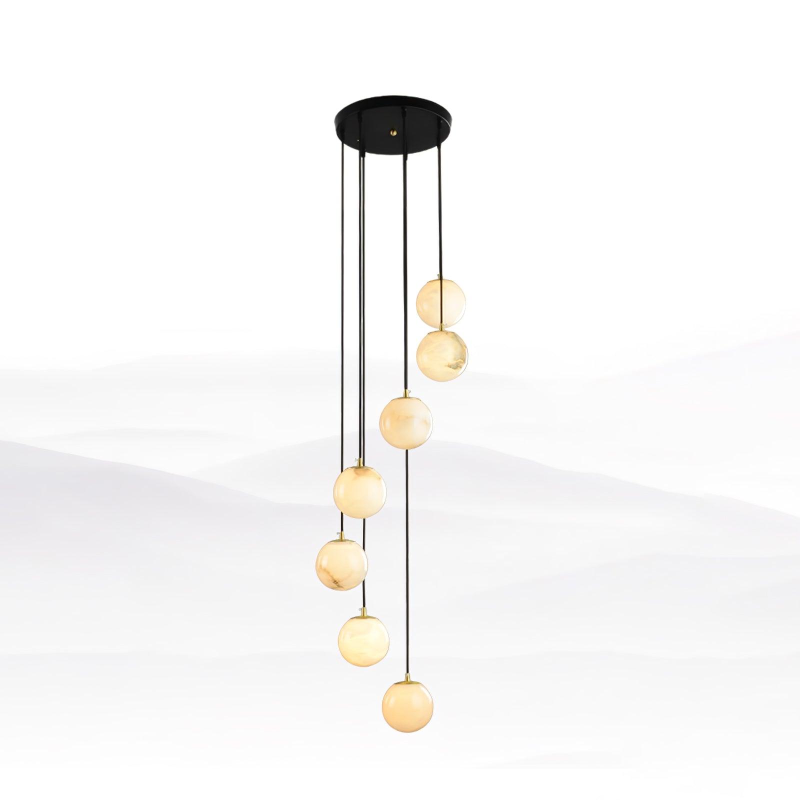 Ilaria Alabaster Pendant Light Chandelier - Blowlighting
