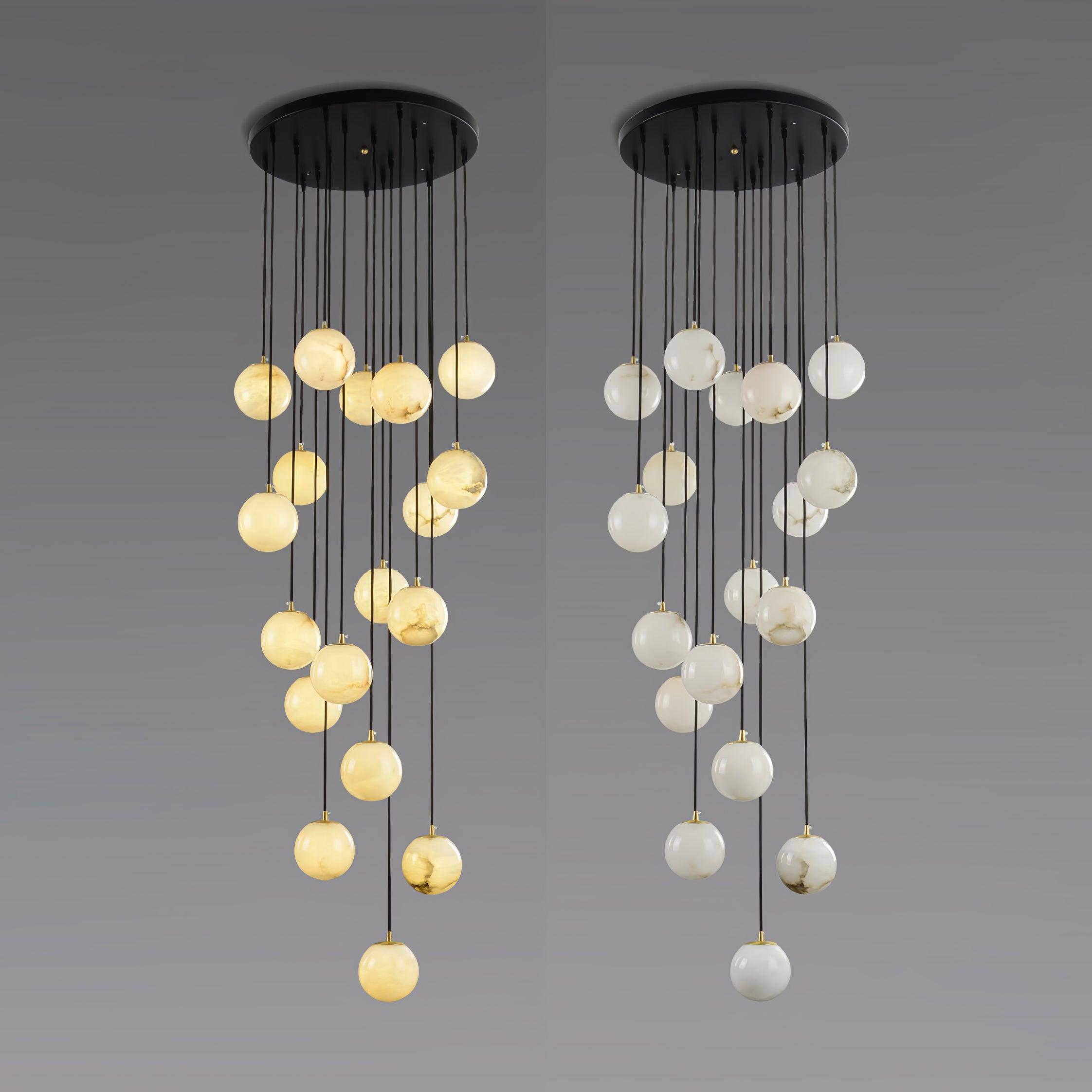 Ilaria Alabaster Pendant Light Chandelier - Blowlighting
