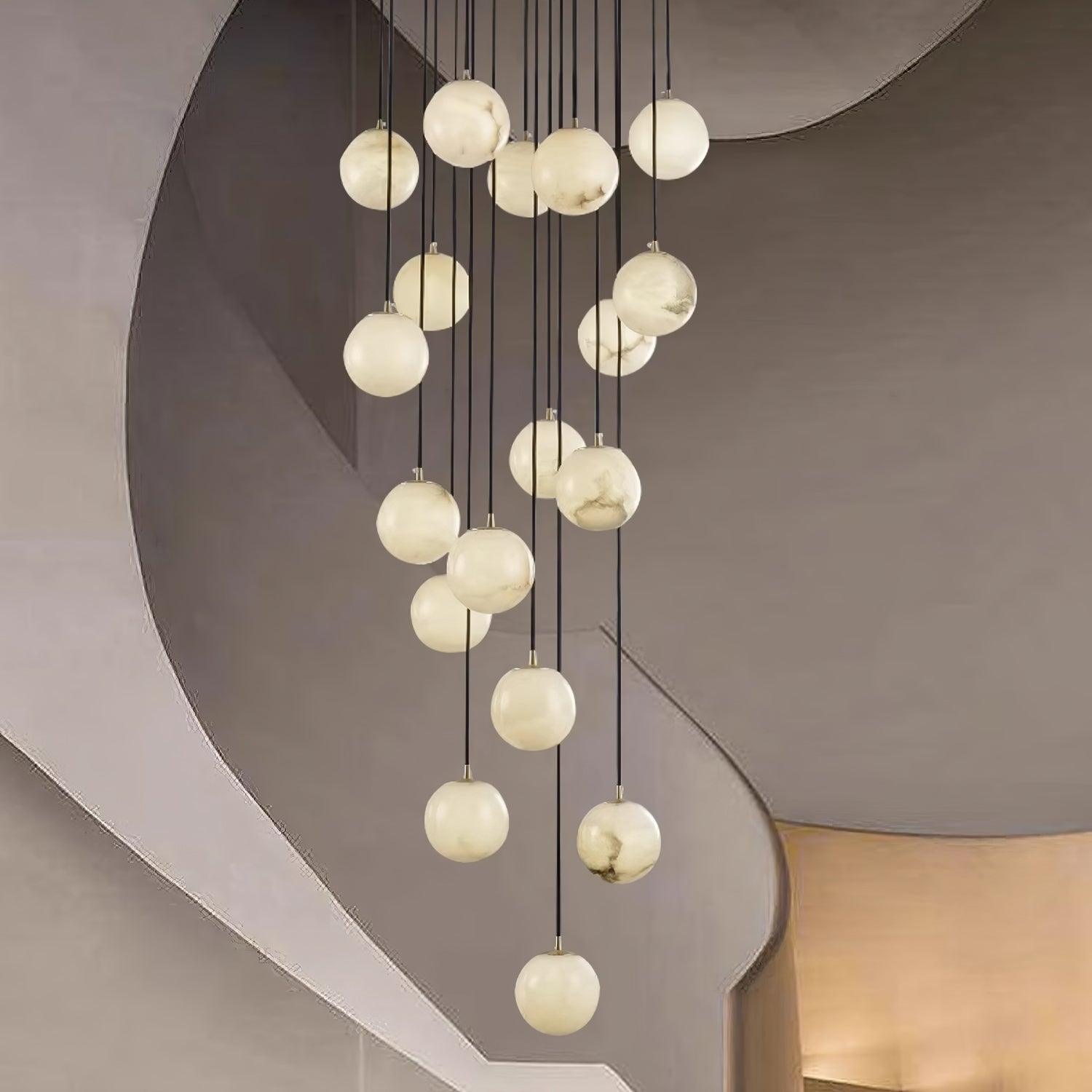 Ilaria Alabaster Pendant Light Chandelier - Blowlighting