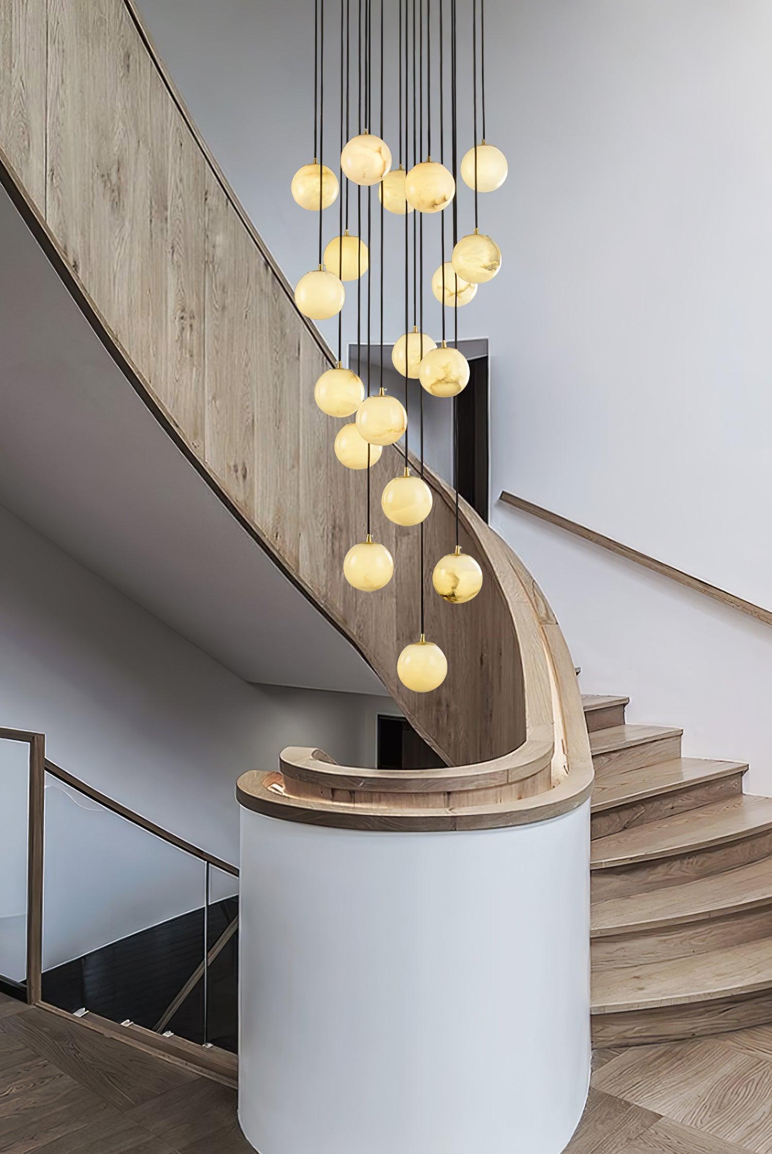 Ilaria Alabaster Pendant Light Chandelier - Blowlighting