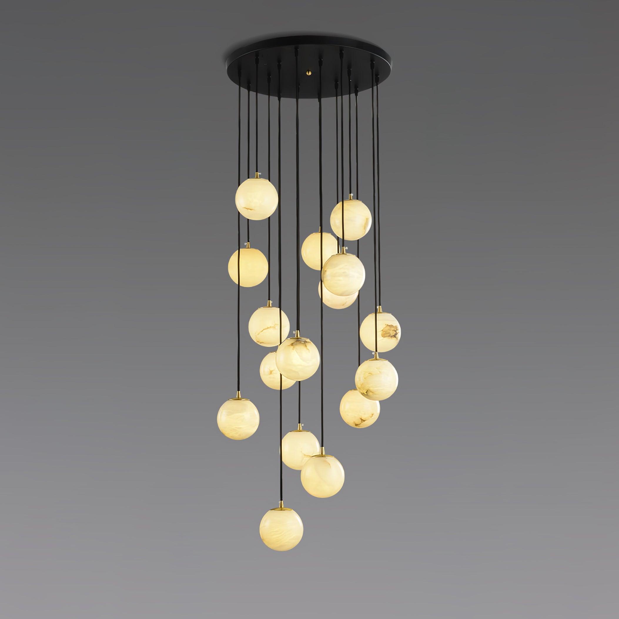 Ilaria Alabaster Pendant Light Chandelier - Blowlighting