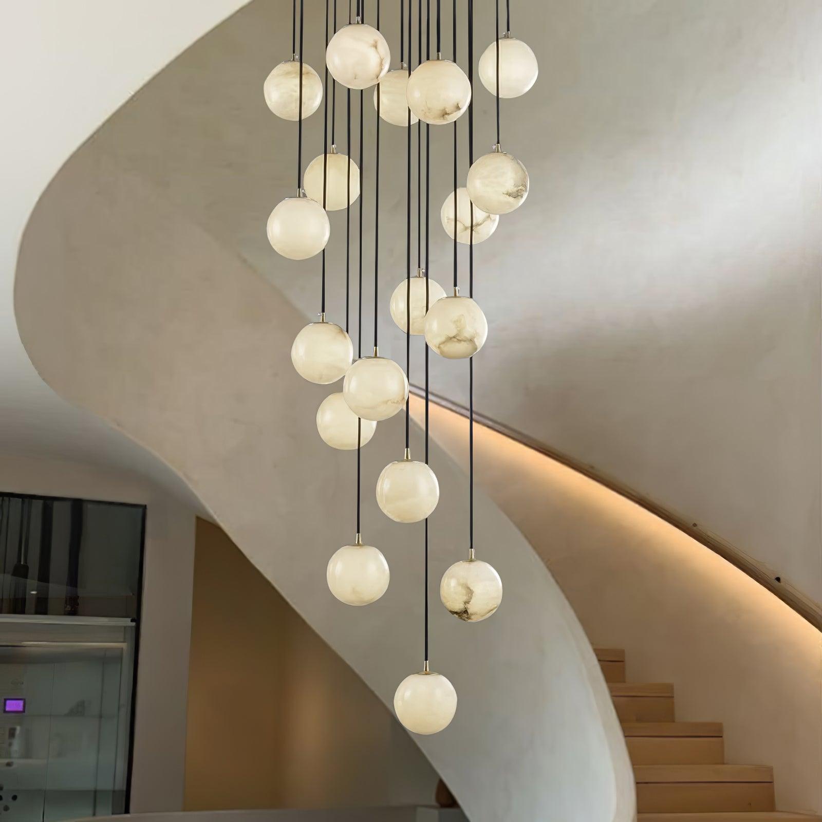 Ilaria Alabaster Pendant Light Chandelier - Blowlighting