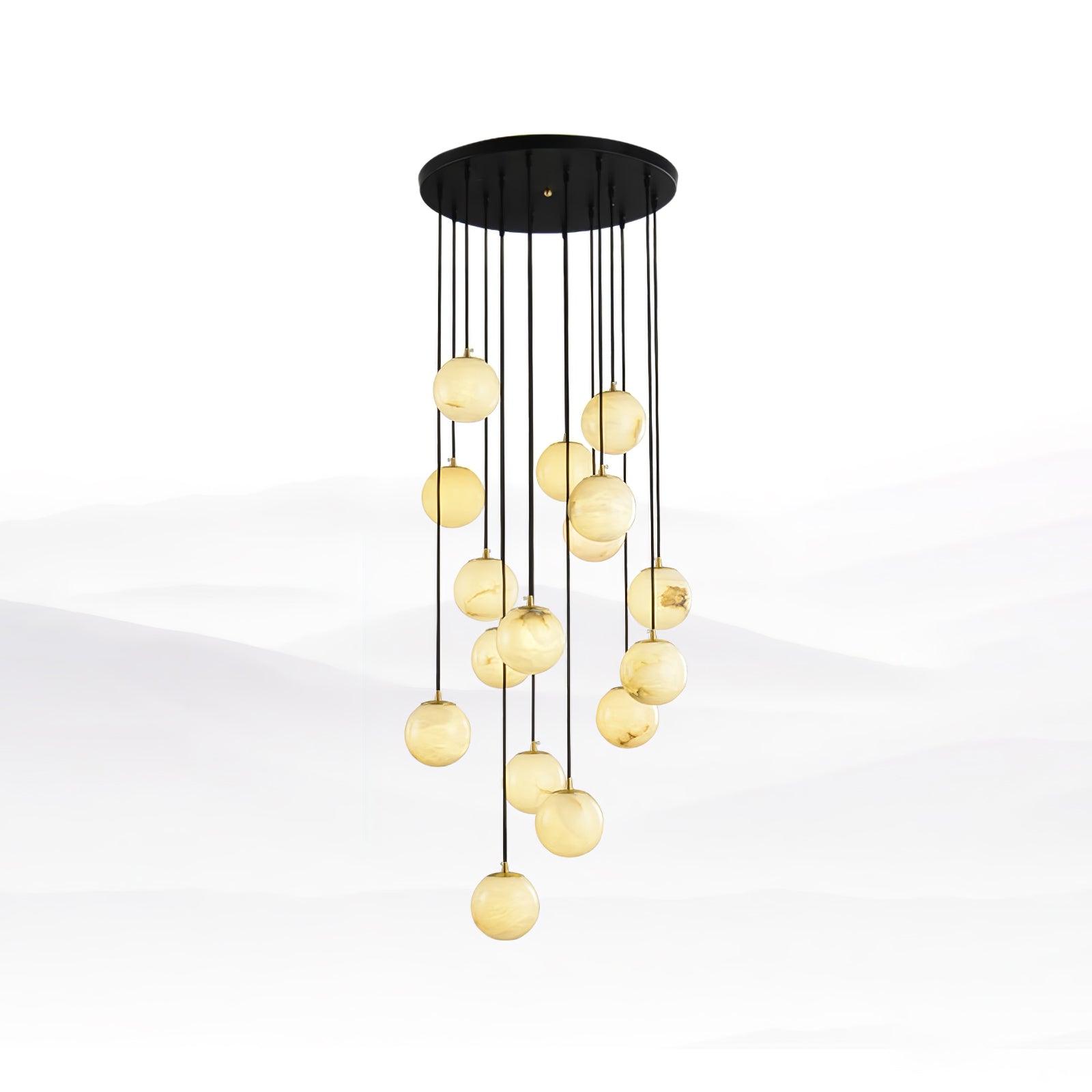 Ilaria Alabaster Pendant Light Chandelier - Blowlighting