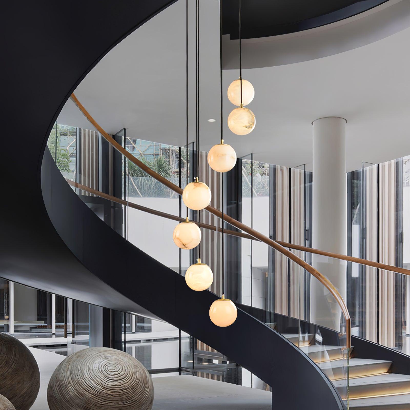 Ilaria Alabaster Pendant Light Chandelier - Blowlighting