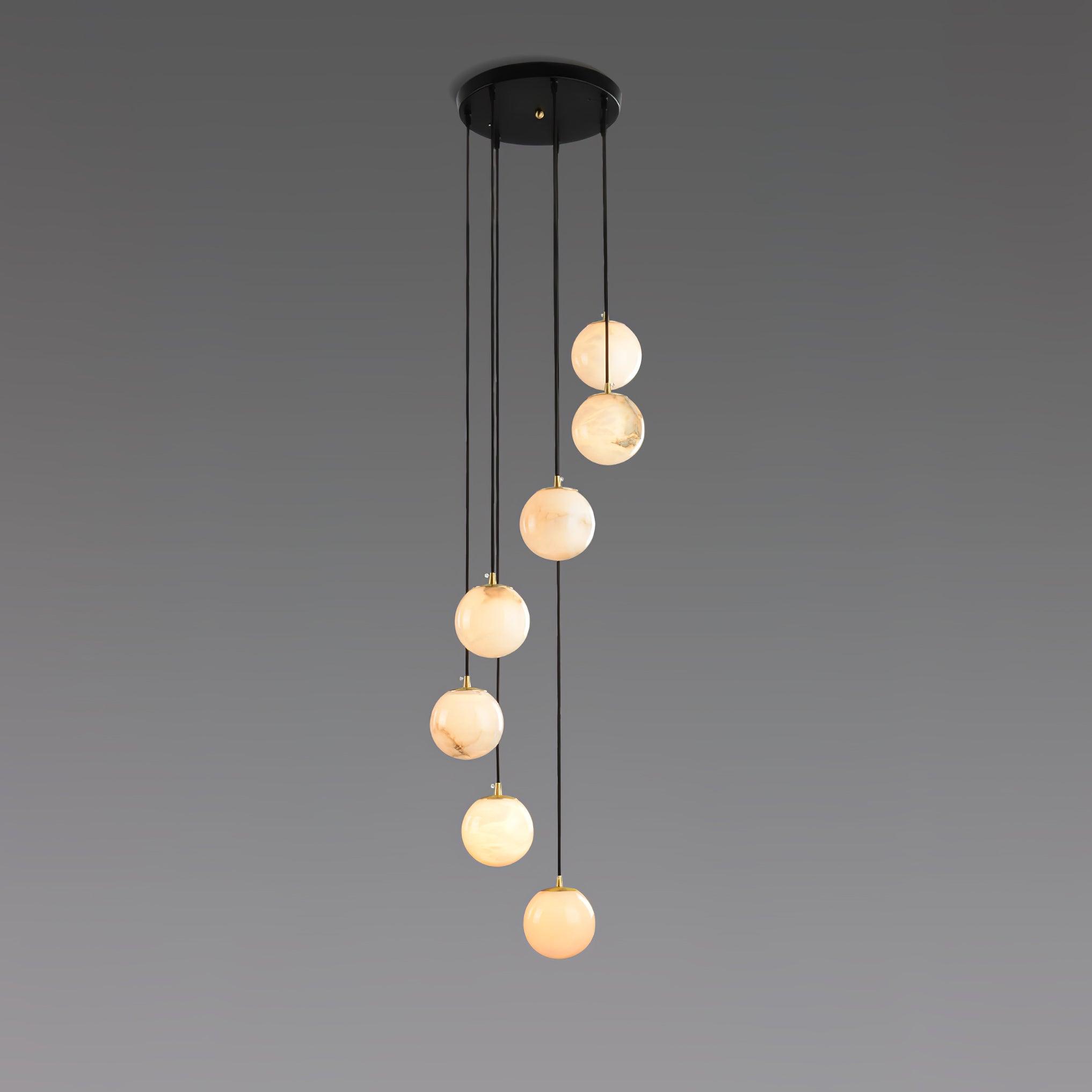 Ilaria Alabaster Pendant Light Chandelier - Blowlighting