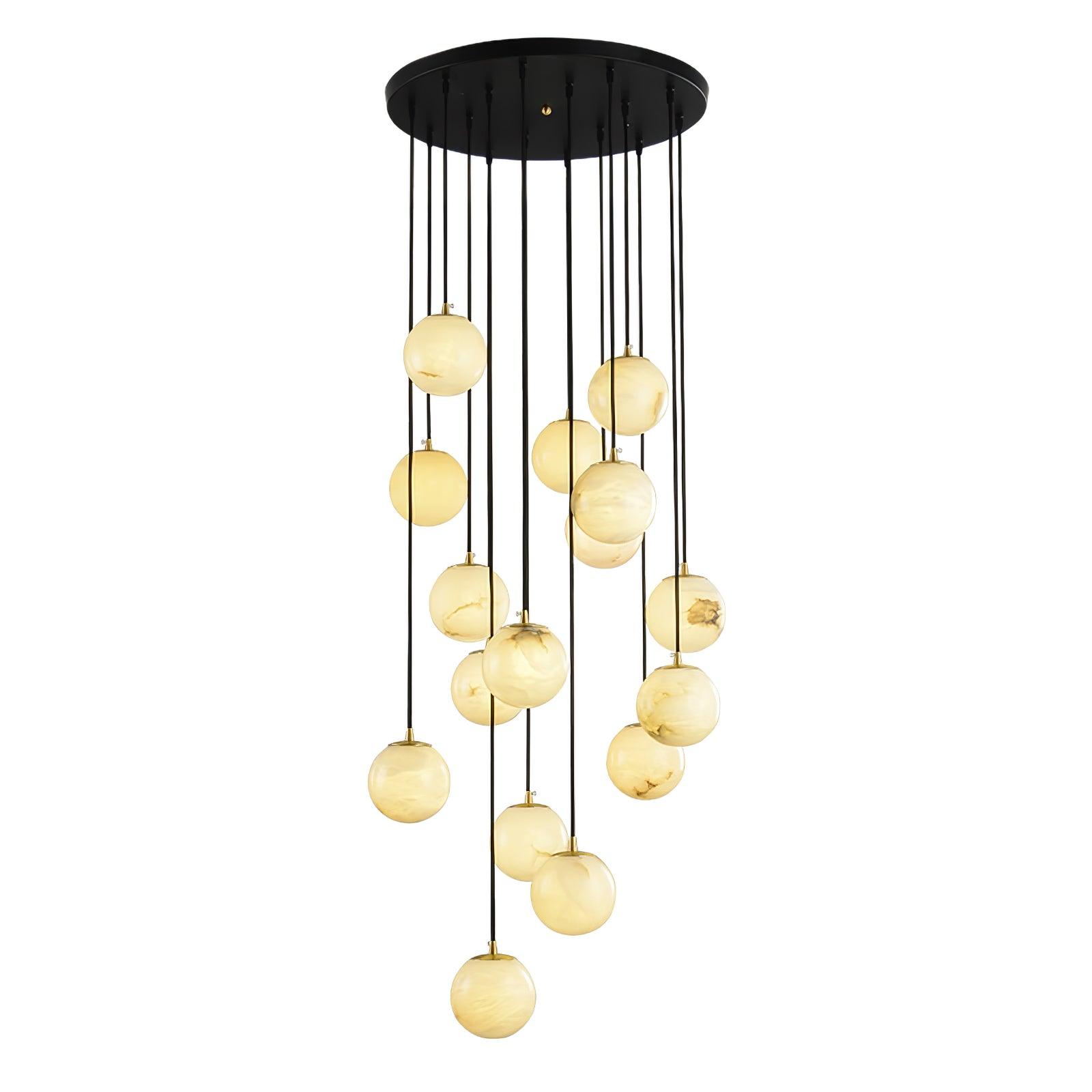 Ilaria Alabaster Pendant Light Chandelier - Blowlighting