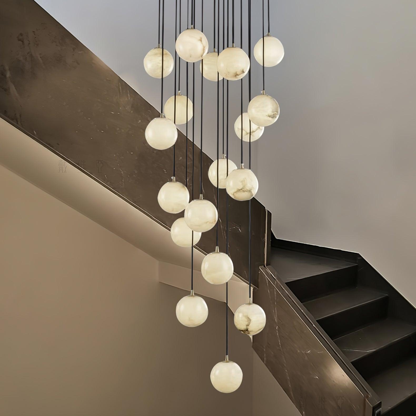 Ilaria Alabaster Pendant Light Chandelier - Blowlighting