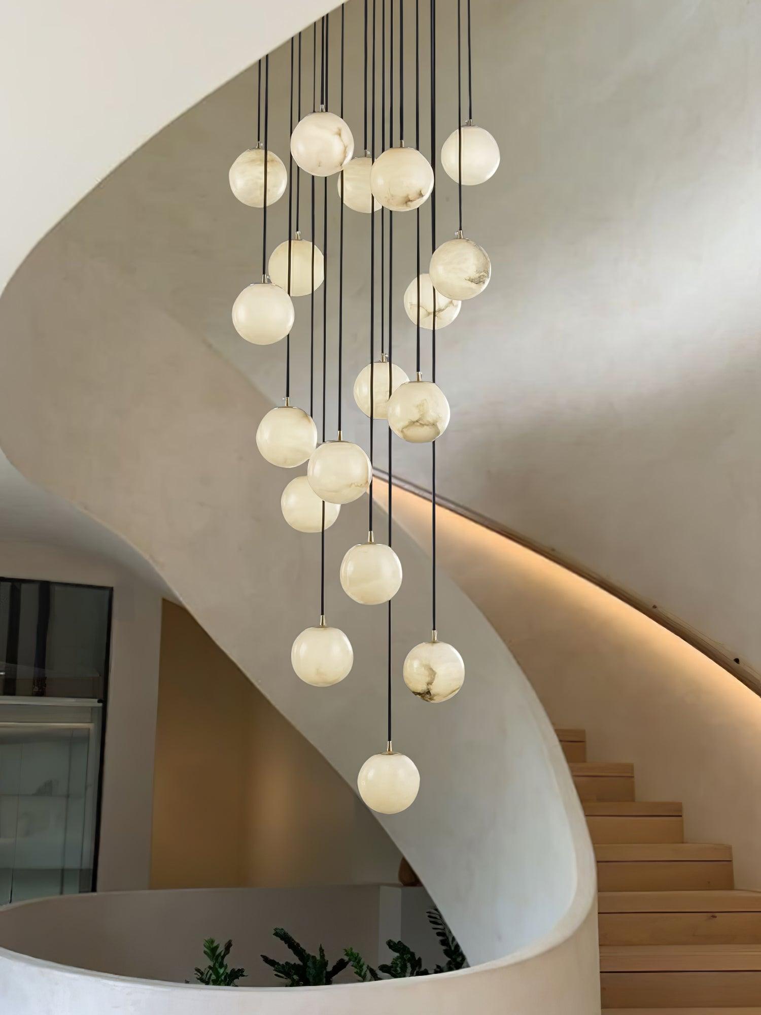 Ilaria Alabaster Pendant Light Chandelier - Blowlighting