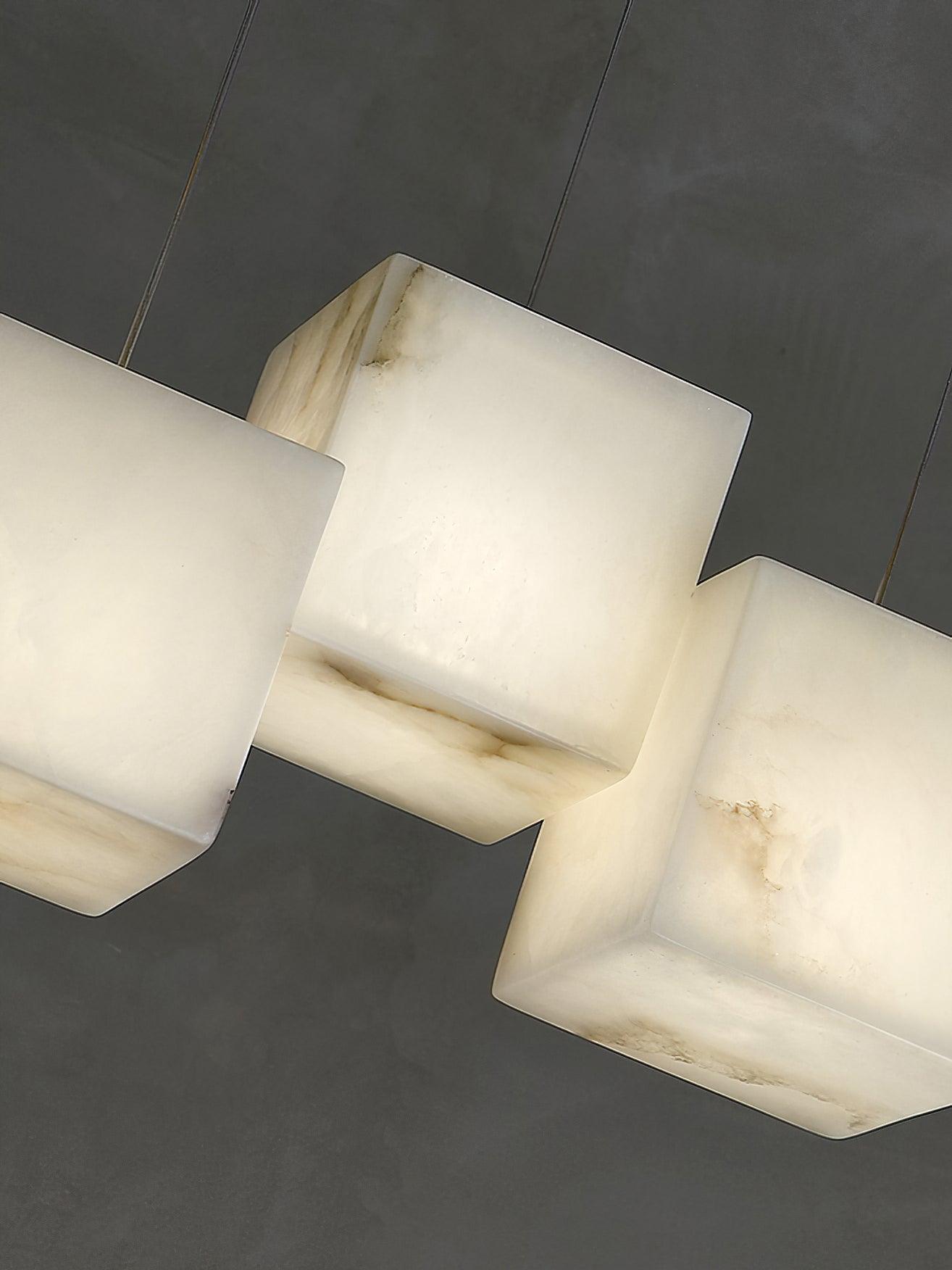 Eurraeel Alabaster Spiral Chandelier - Blowlighting