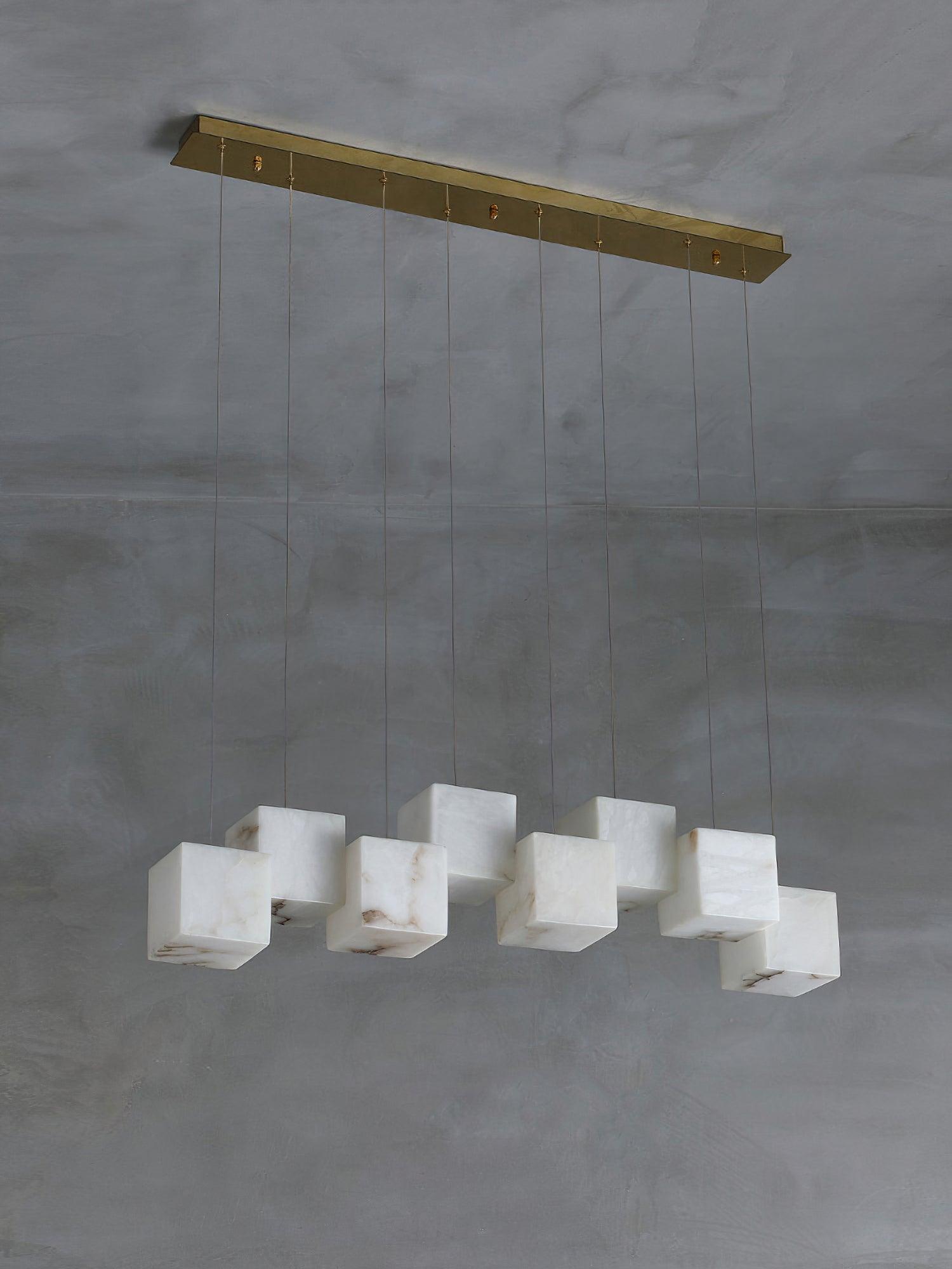 Eurraeel Alabaster Spiral Chandelier - Blowlighting