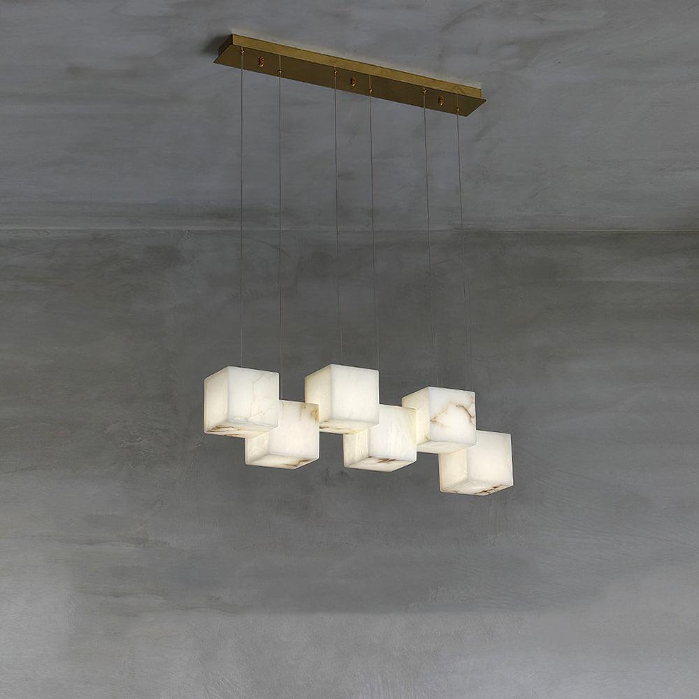 Eurraeel Alabaster Spiral Chandelier - Blowlighting