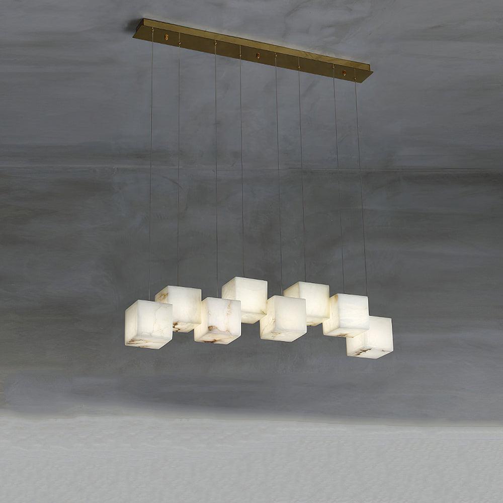 Eurraeel Alabaster Spiral Chandelier - Blowlighting