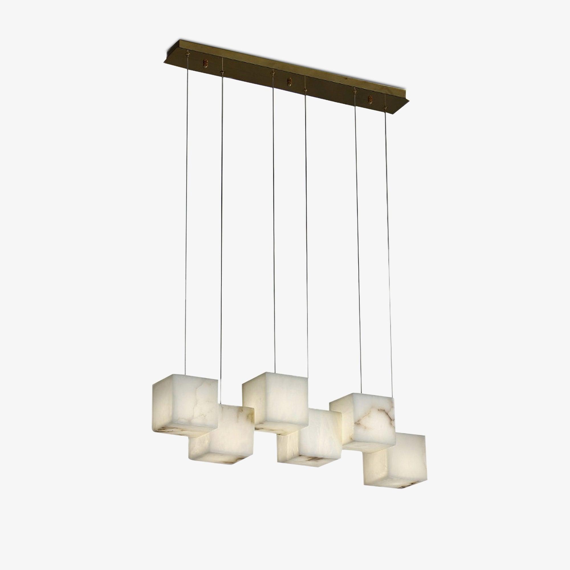 Eurraeel Alabaster Spiral Chandelier - Blowlighting