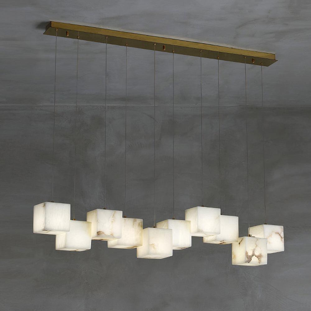 Eurraeel Alabaster Spiral Chandelier - Blowlighting