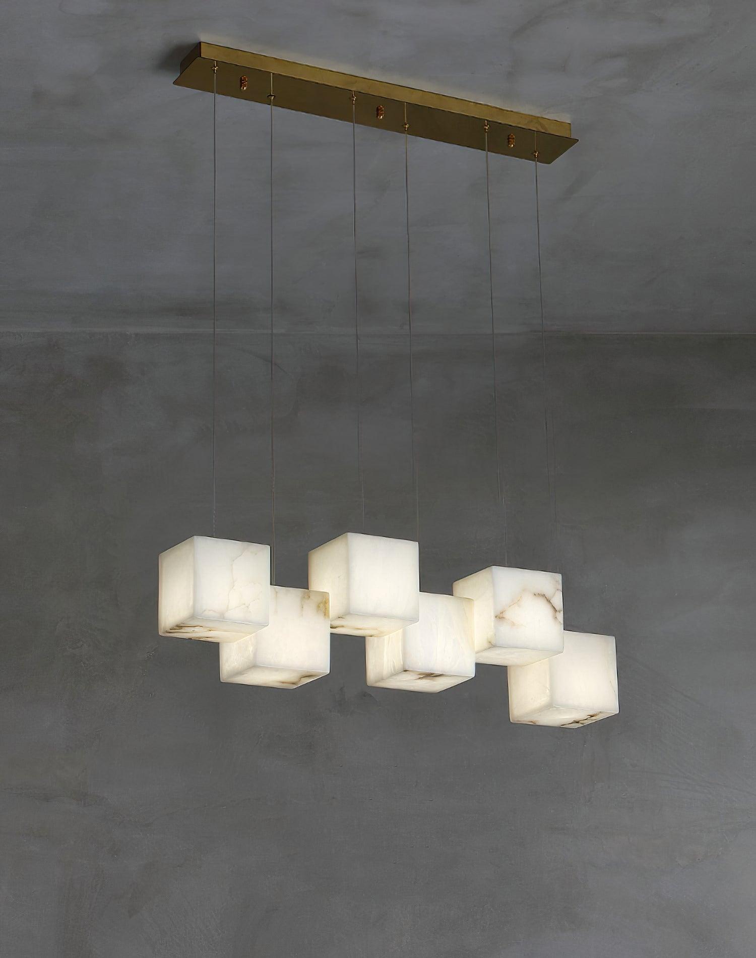 Eurraeel Alabaster Spiral Chandelier - Blowlighting