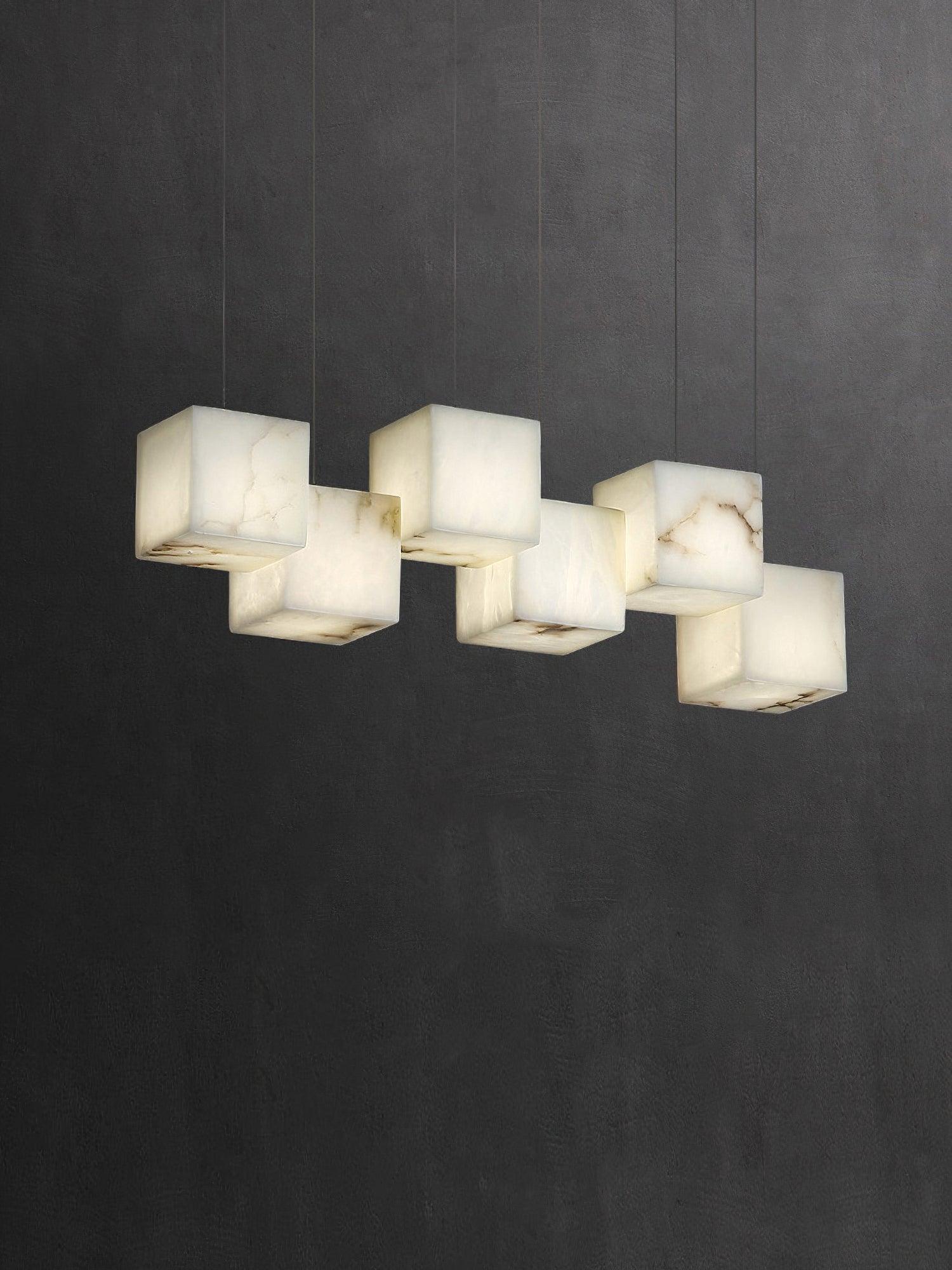 Eurraeel Alabaster Spiral Chandelier - Blowlighting