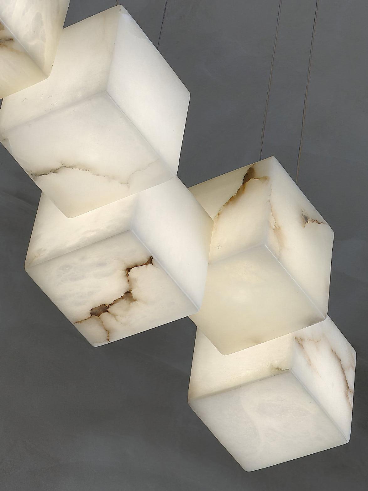 Eurraeel Alabaster Spiral Chandelier - Blowlighting