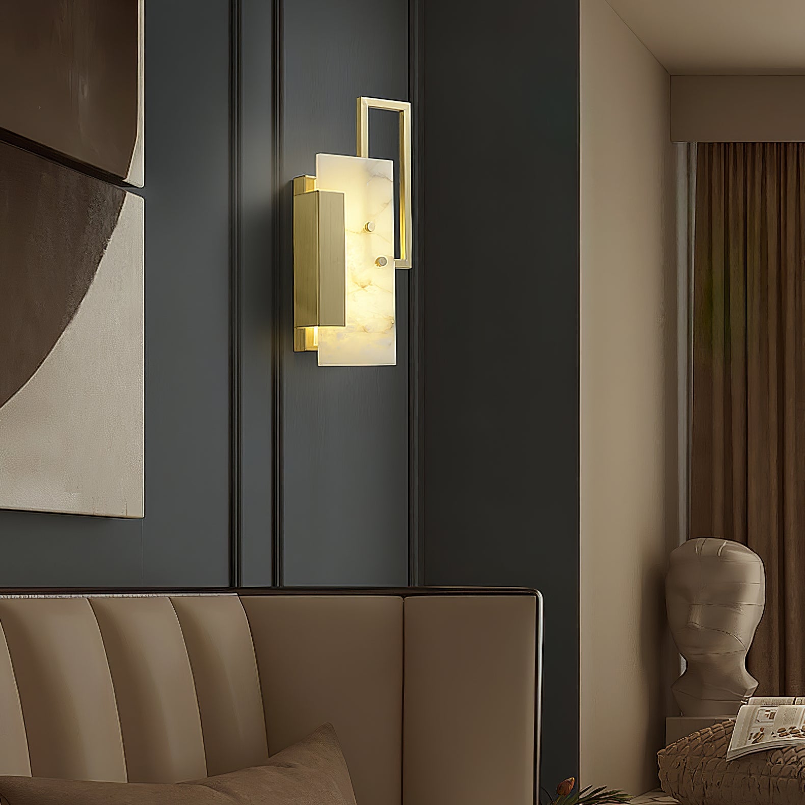 Orion Alabaster Wall Lamp - Blowlighting