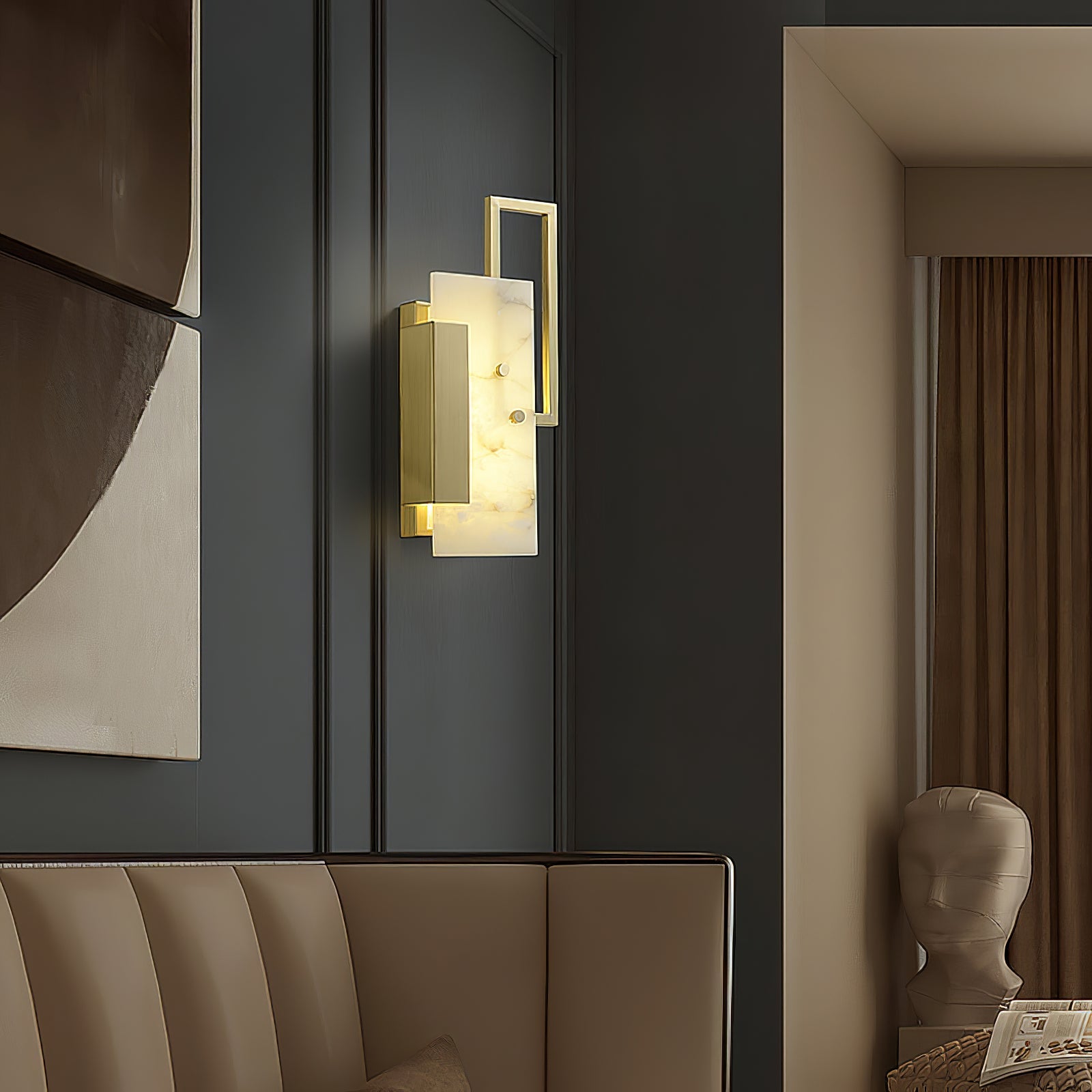 Orion Alabaster Wall Lamp - Blowlighting