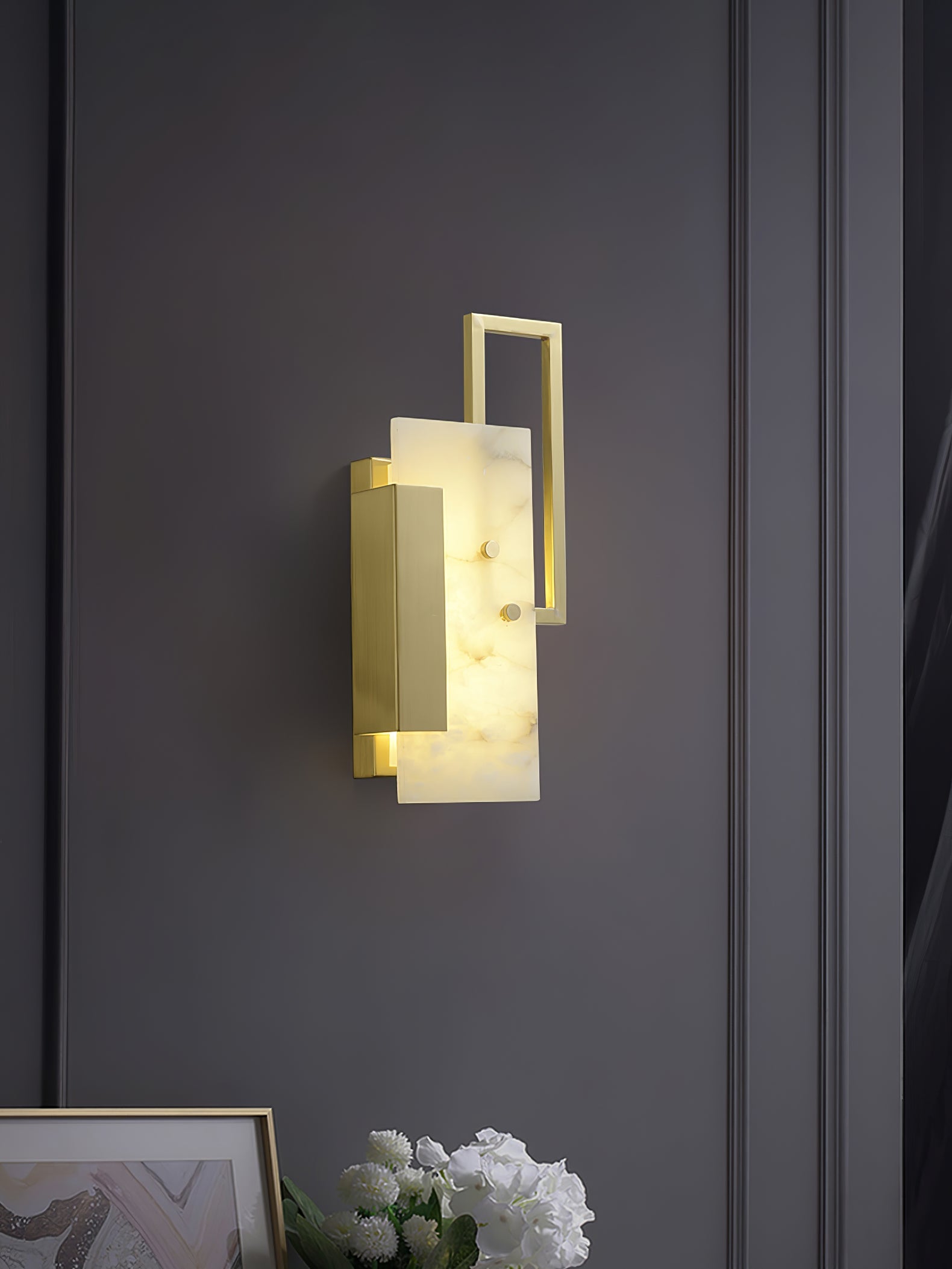 Orion Alabaster Wall Lamp - Blowlighting