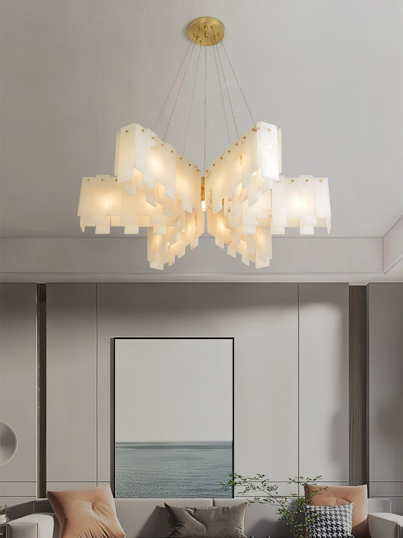 Vevelila Alabaster Chandelier - Blowlighting