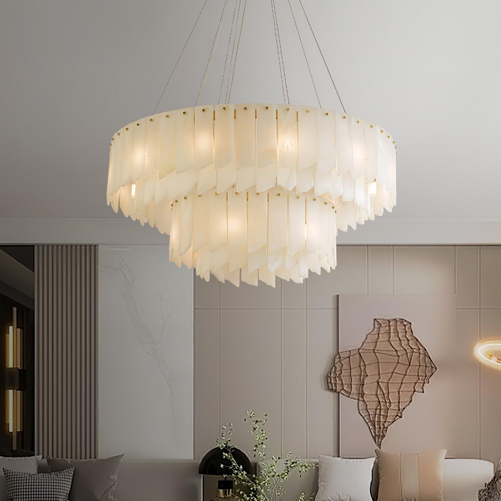 Vevelila Alabaster Chandelier - Blowlighting