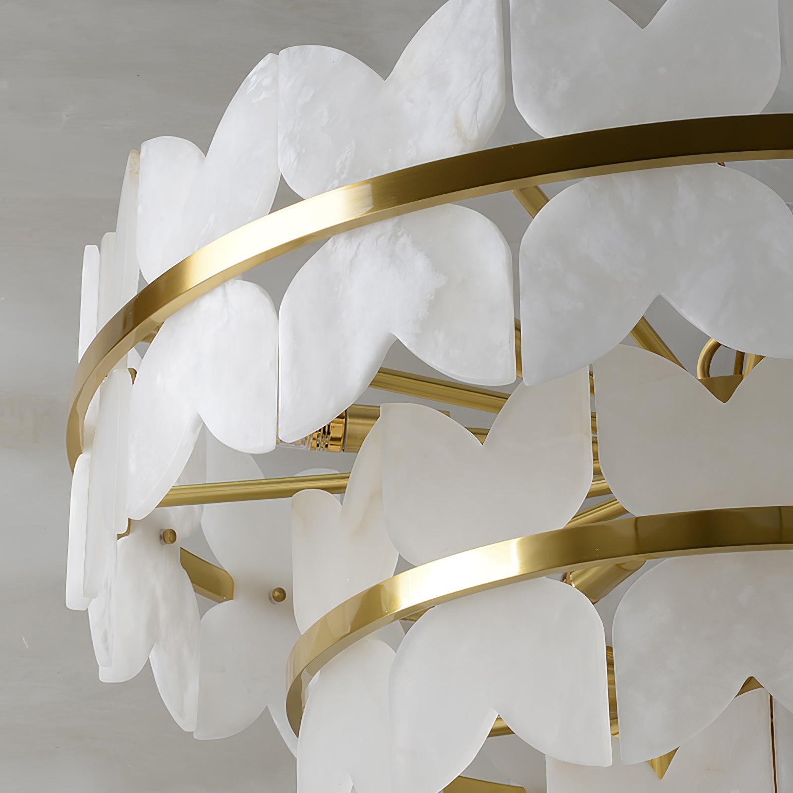 Seraphina Vintage Alabaster Chandelier Light - Blowlighting