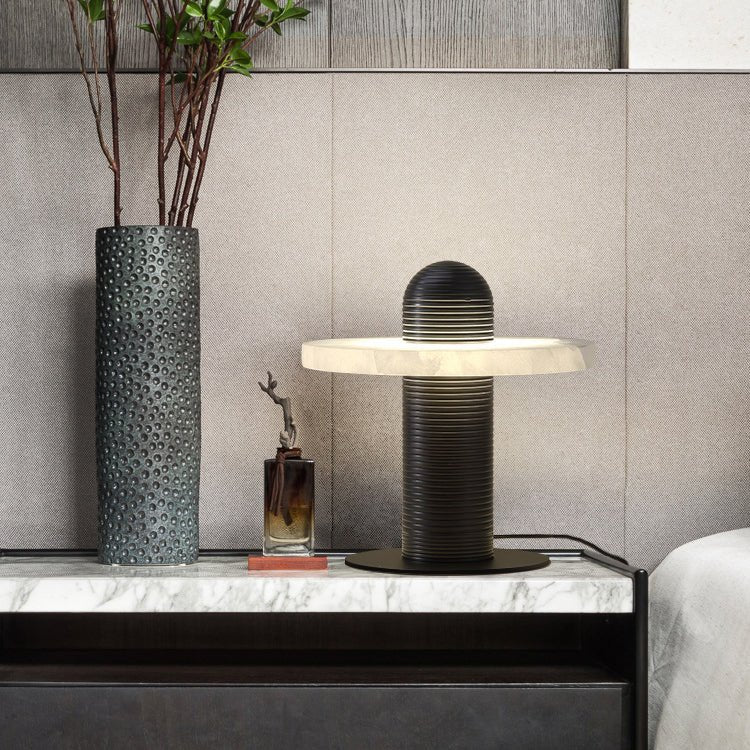 Nerio Modern Alabaster Table Lamp - Blowlighting
