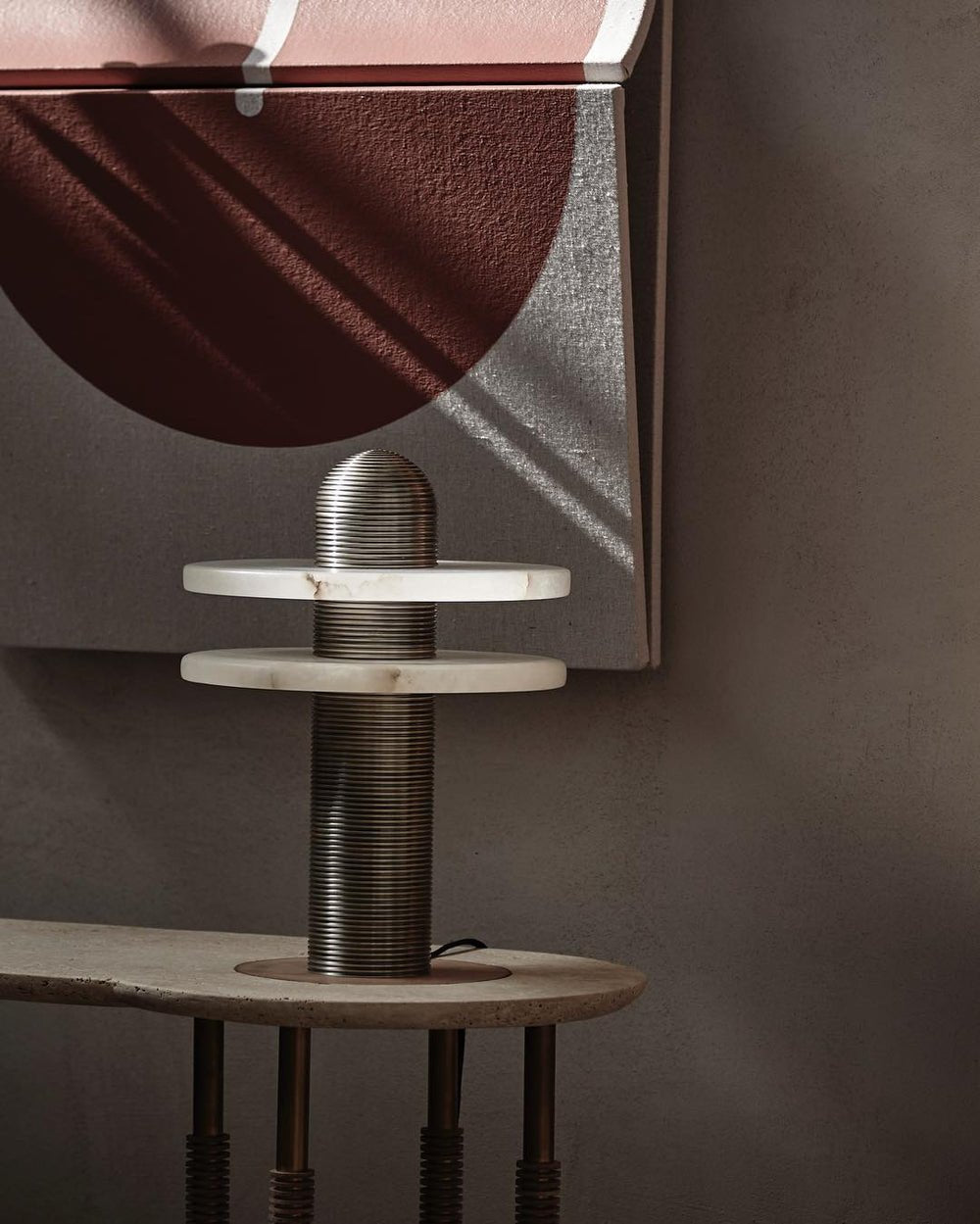 Nerio Modern Alabaster Table Lamp - Blowlighting