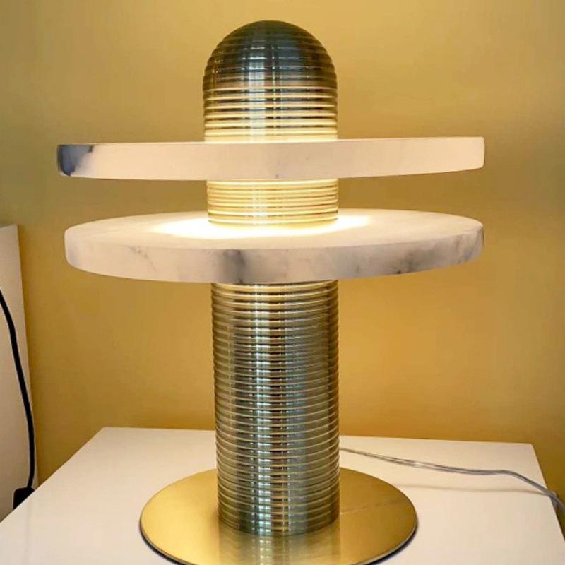 Nerio Modern Alabaster Table Lamp - Blowlighting