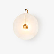 Elaris Alabaster Globe Wall Lamp - Blowlighting