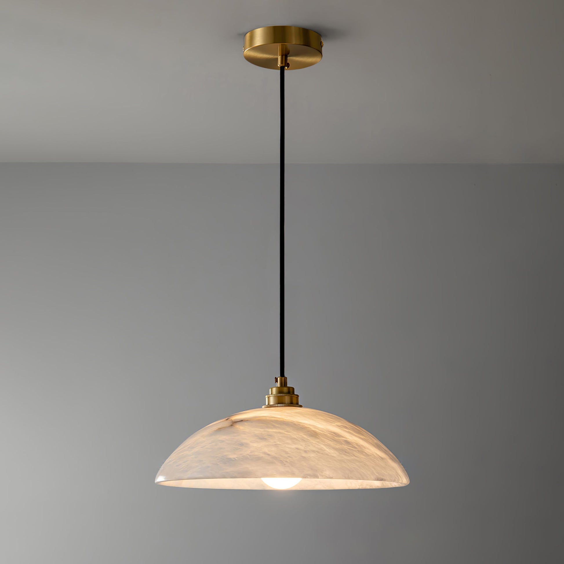Nerea Minimalist Alabaster Pendant Light - Blowlighting