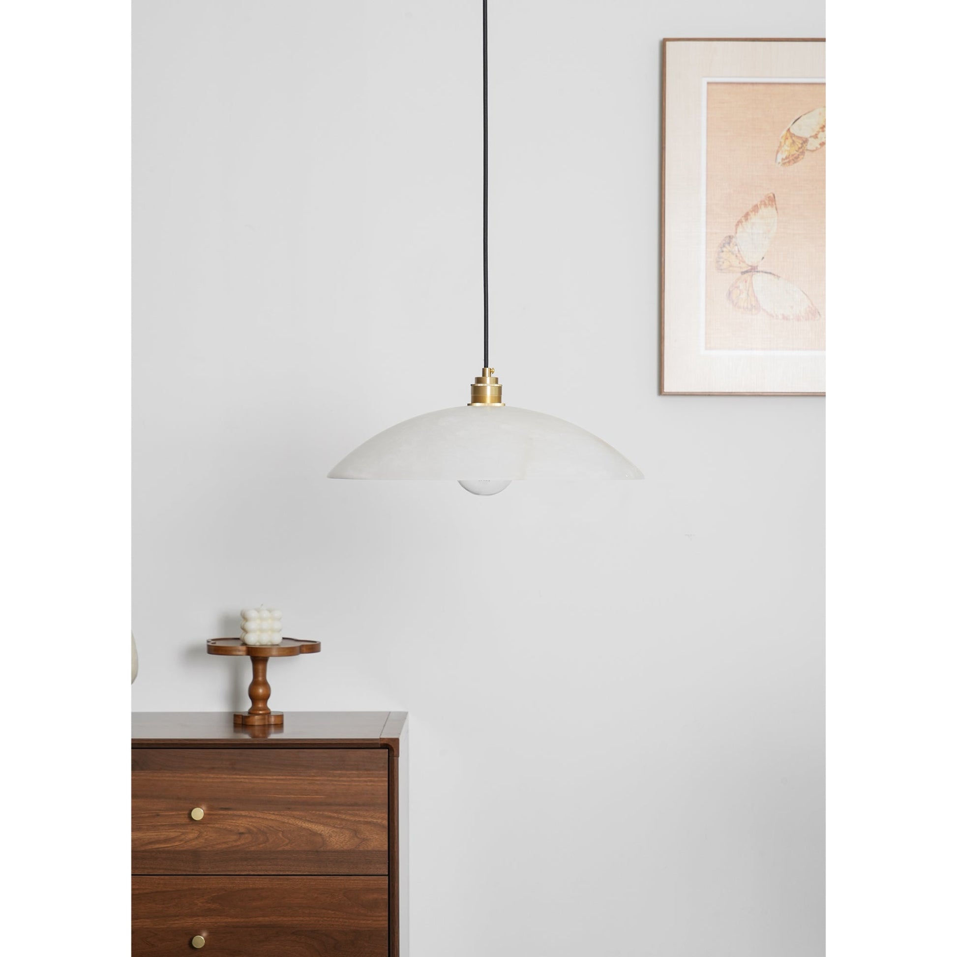Nerea Minimalist Alabaster Pendant Light - Blowlighting