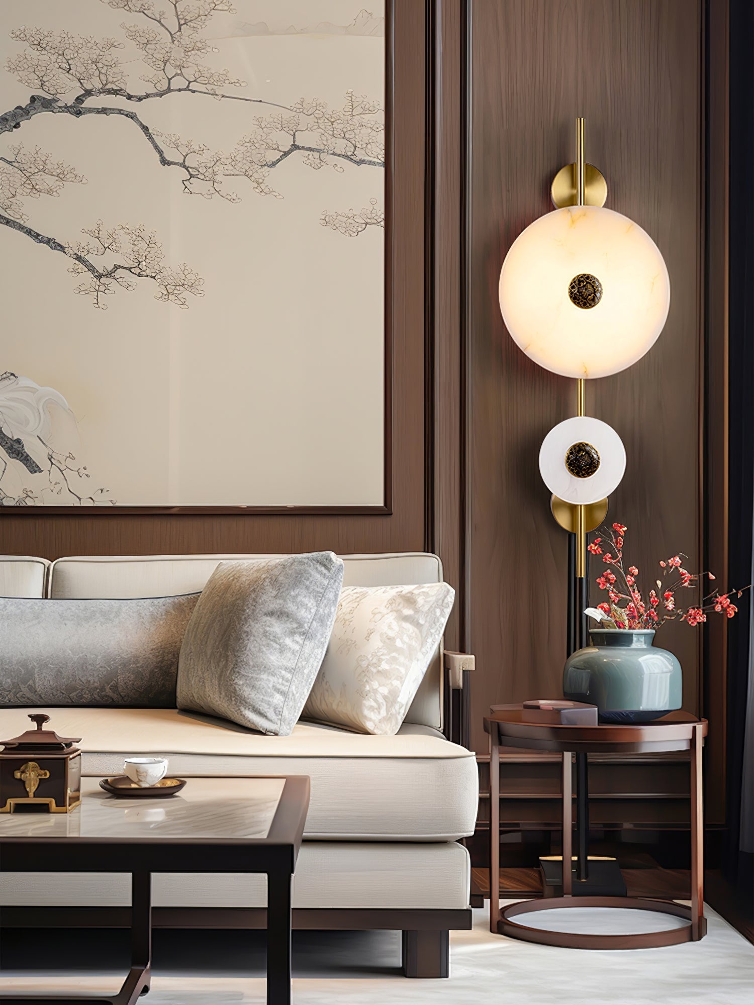 Evadne Alabaster Wall Lamp - Blowlighting