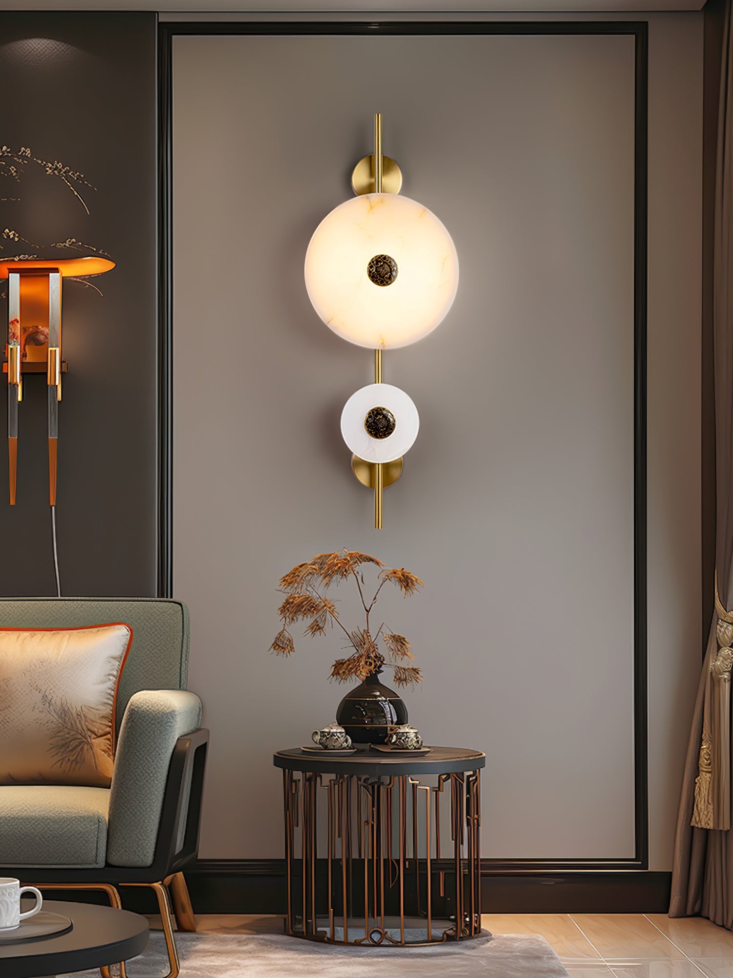 Evadne Alabaster Wall Lamp - Blowlighting