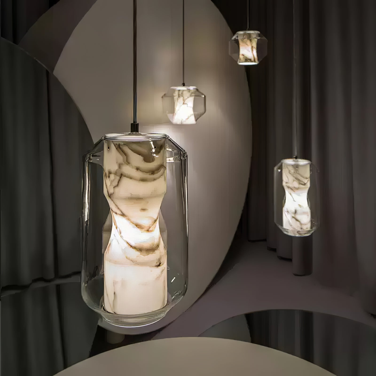 Elaris Alabaster Pendant Light - Blowlighting