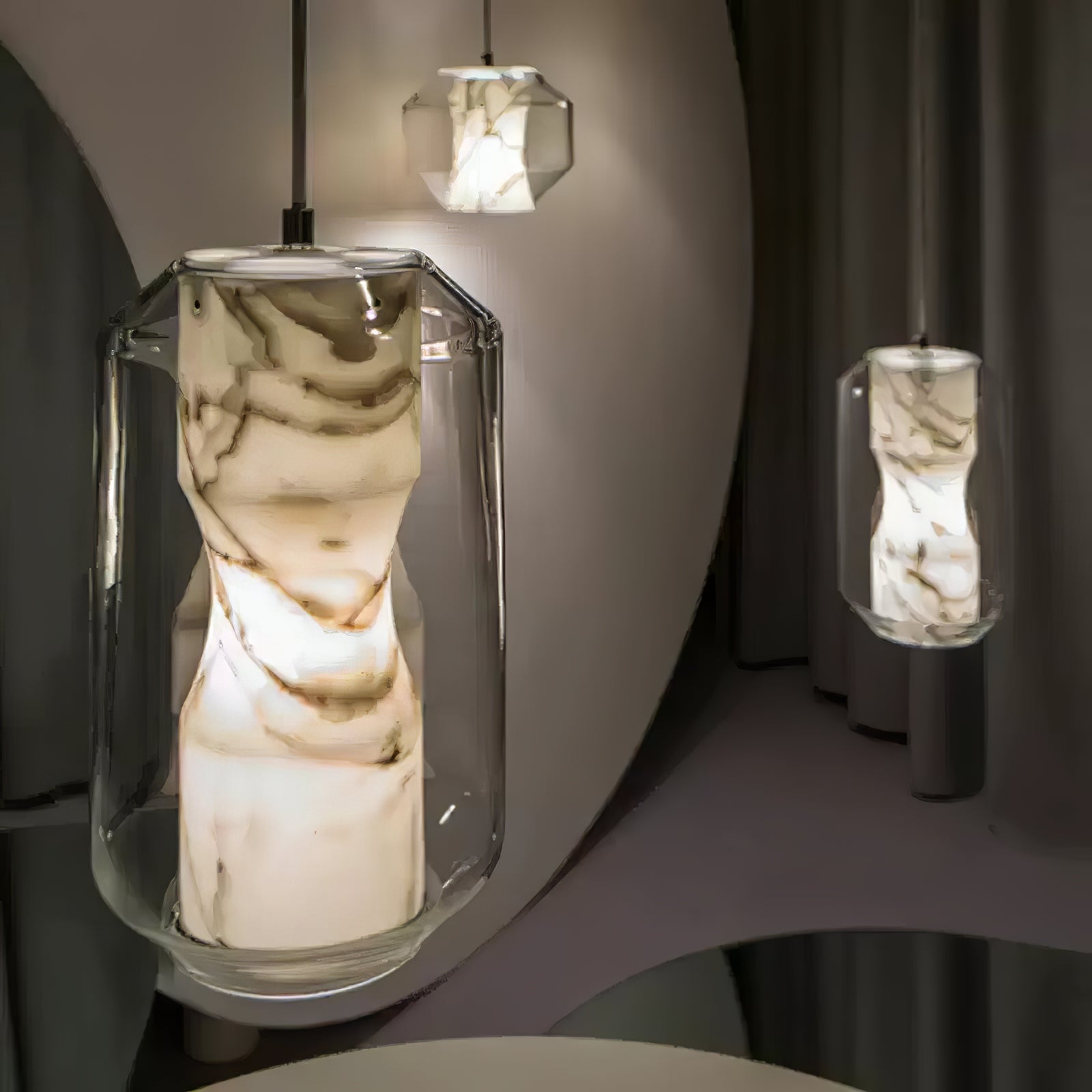 Elaris Alabaster Pendant Light - Blowlighting