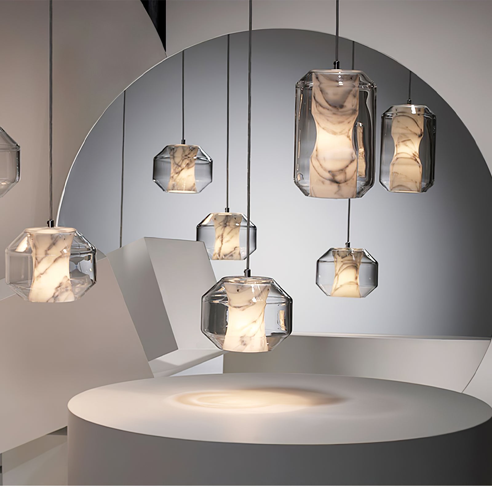 Elaris Alabaster Pendant Light - Blowlighting