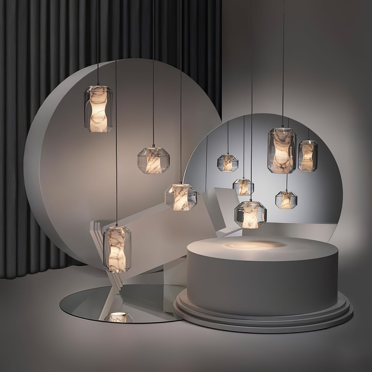Elaris Alabaster Pendant Light - Blowlighting