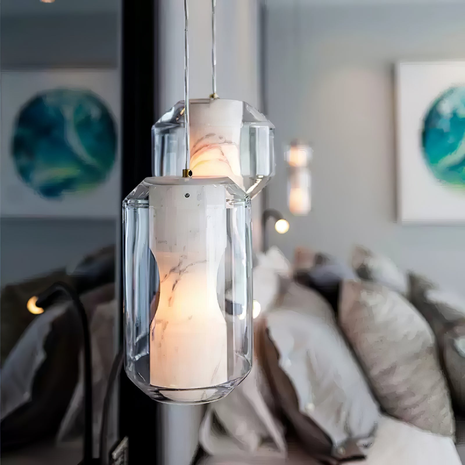 Elaris Alabaster Pendant Light - Blowlighting