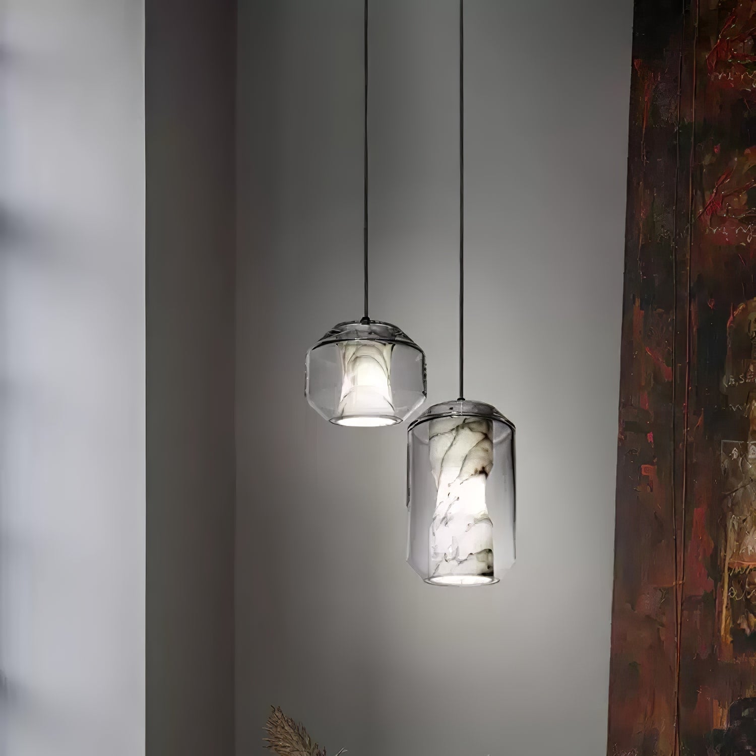 Elaris Alabaster Pendant Light - Blowlighting