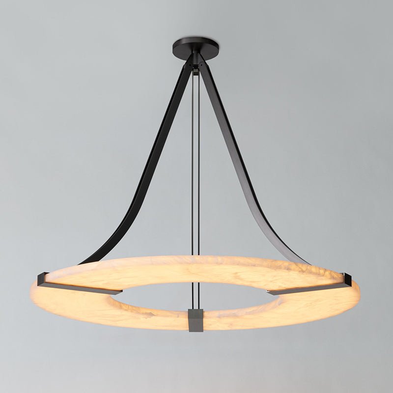Althea Alabaster Ring Pendant Light - Blowlighting