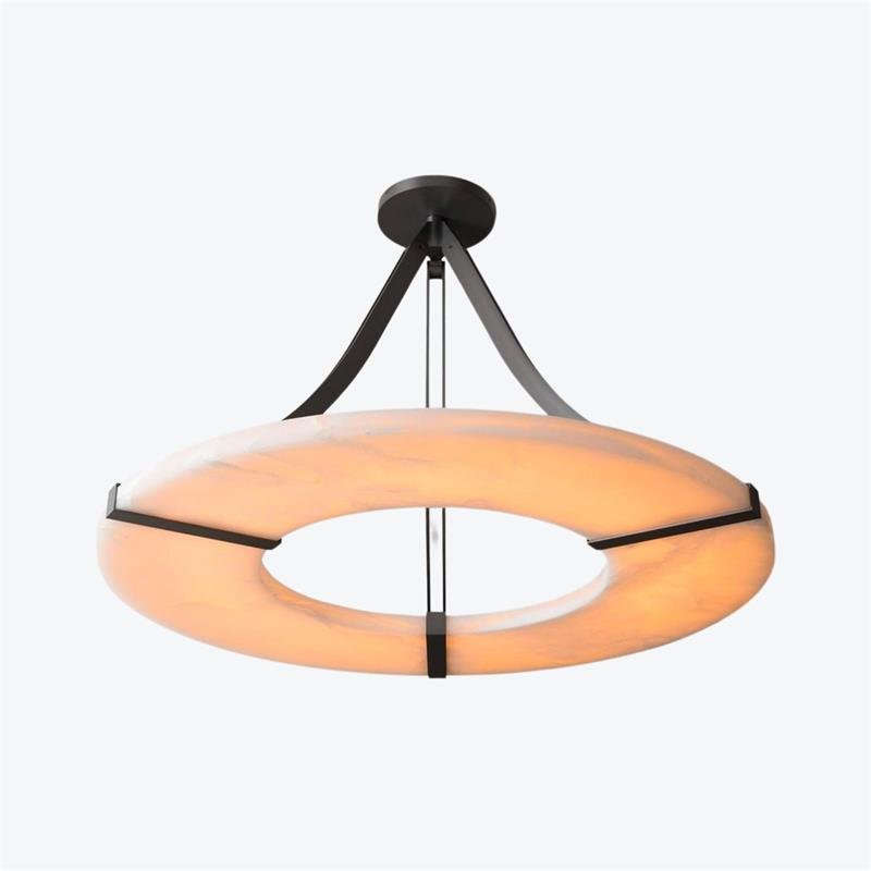 Althea Alabaster Ring Pendant Light - Blowlighting