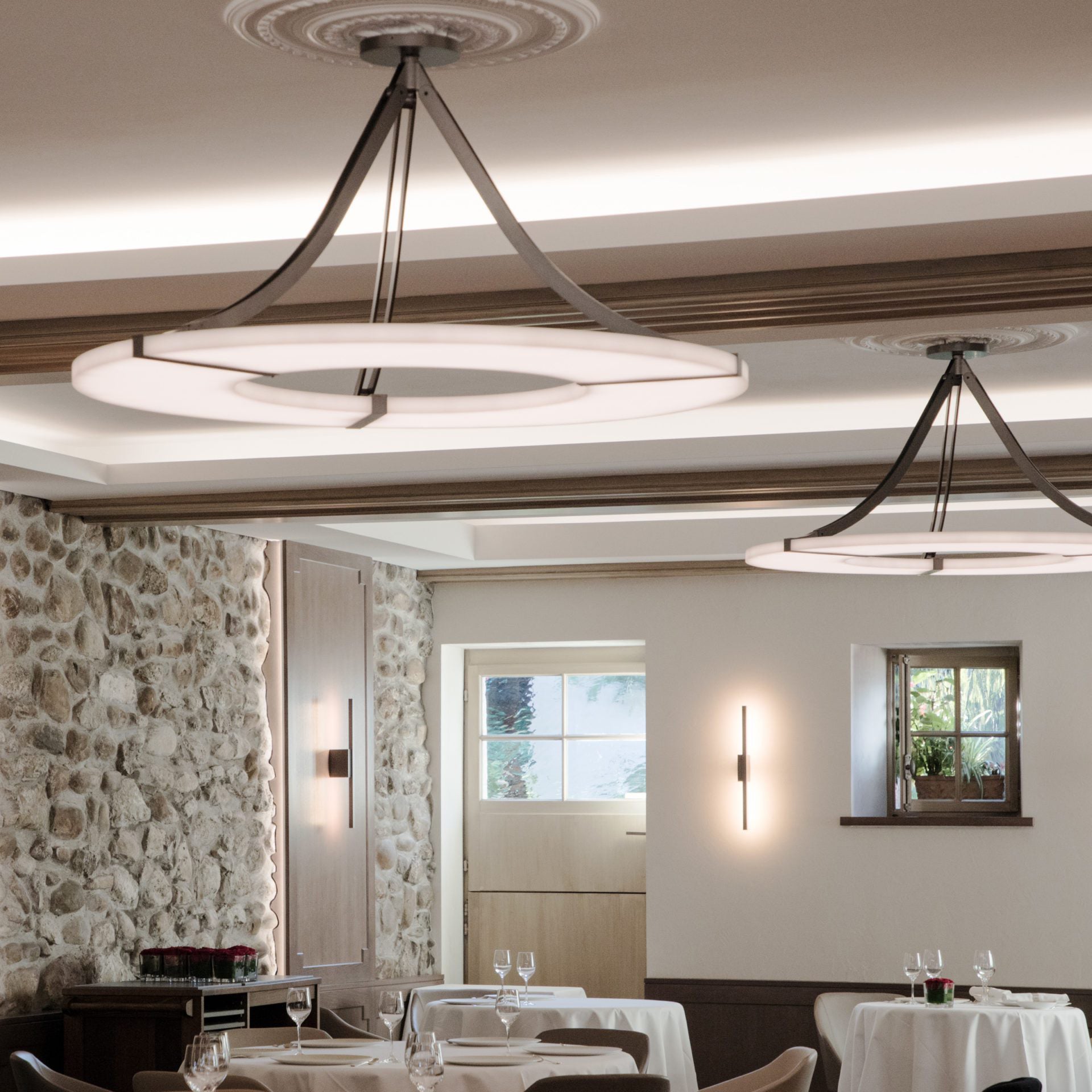 Althea Alabaster Ring Pendant Light - Blowlighting
