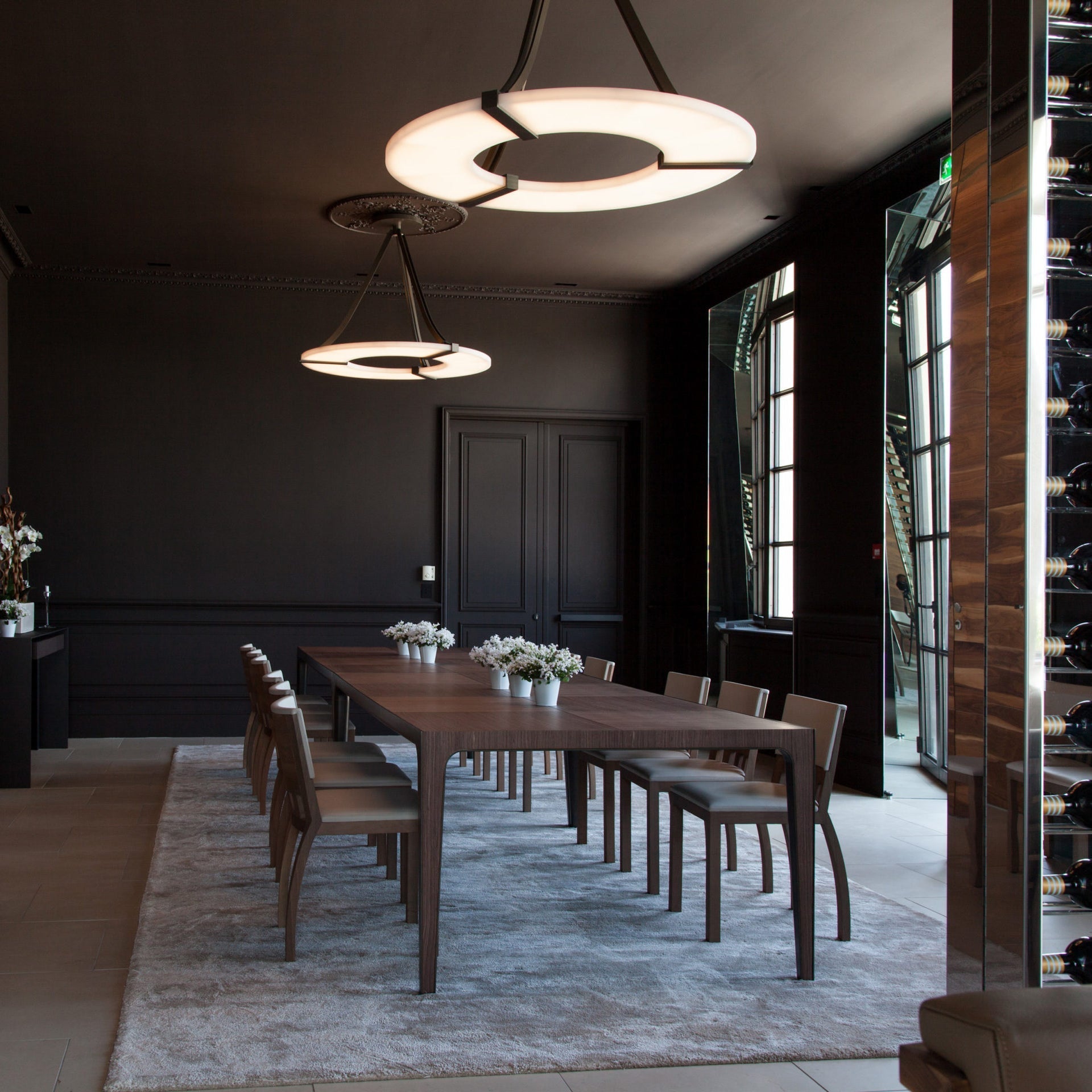 Althea Alabaster Ring Pendant Light - Blowlighting