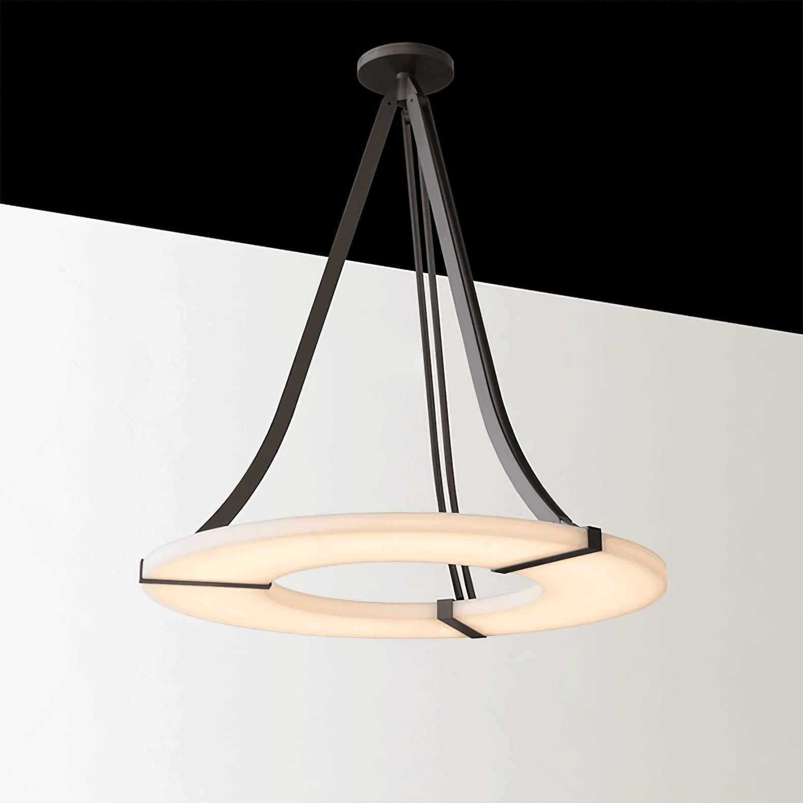 Althea Alabaster Ring Pendant Light - Blowlighting
