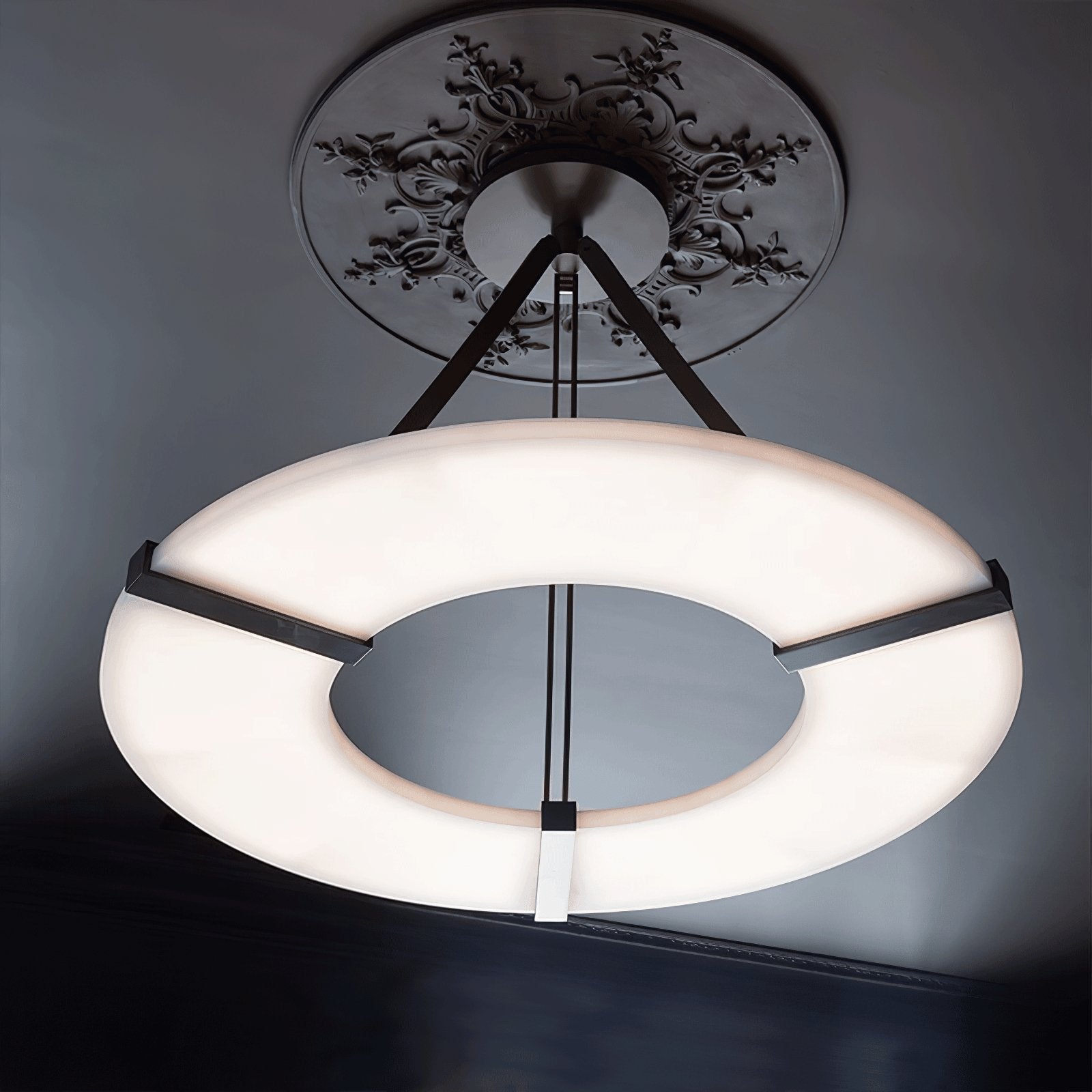 Althea Alabaster Ring Pendant Light - Blowlighting