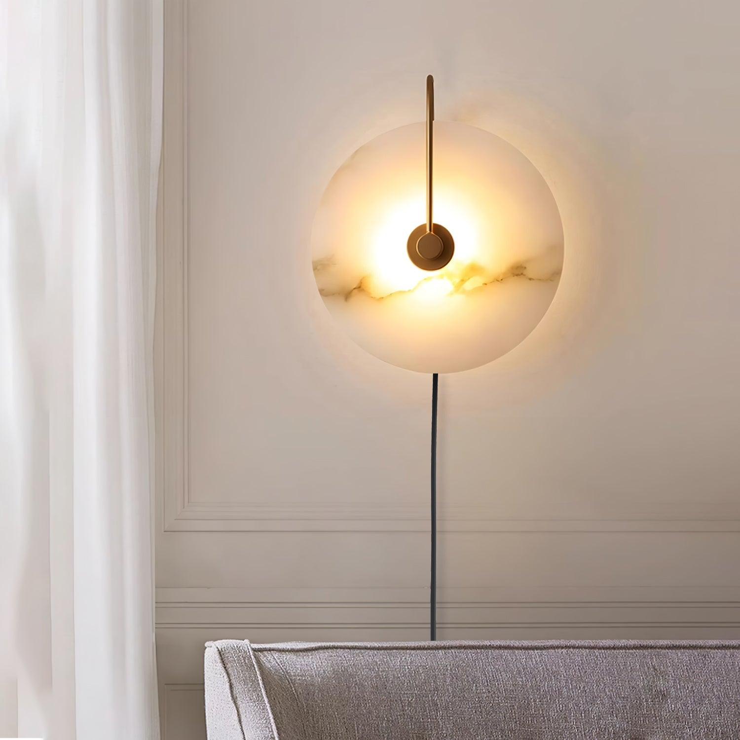 Ceraeyra Alabaster Globe Wall Light - Blowlighting